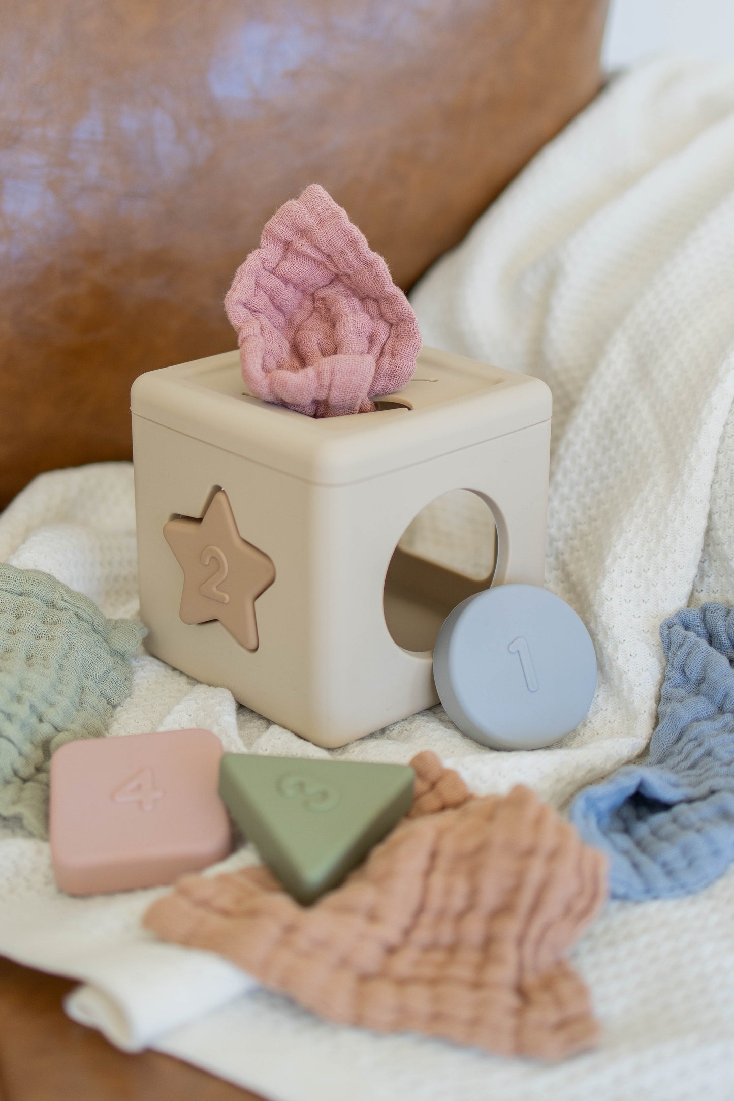 Shape Sorter Tissue Toy