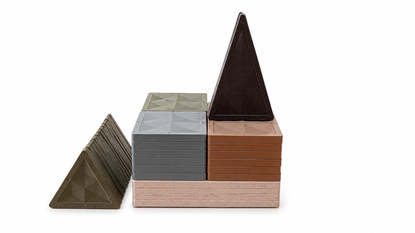 Earth Collection Wheat Straw Magnetic Tiles