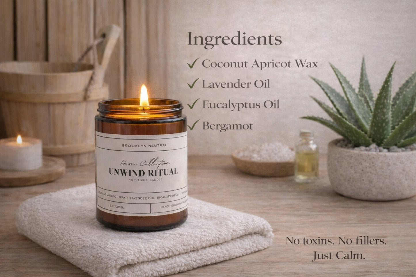 Self-Care Gift Set | Candle, Body Polish + Warm Vanilla Lip Balm