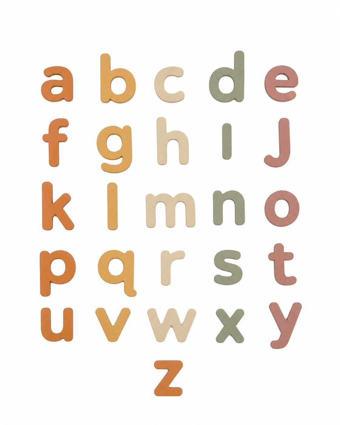 Lowercase Silicone Magnetic Letters