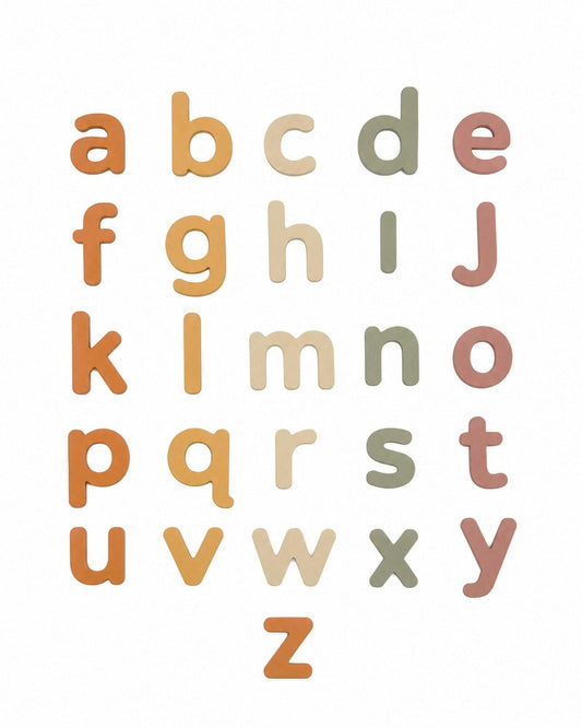 Lowercase Silicone Magnetic Letters