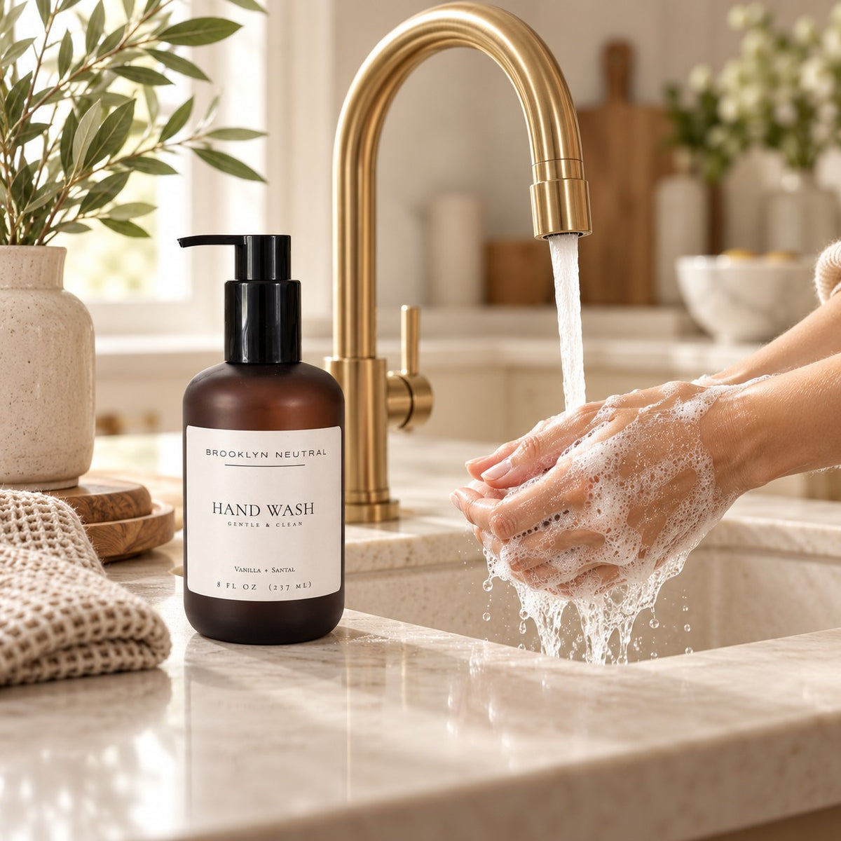 Vanilla + Santal Luxury Hand Wash | Clean + Gentle
