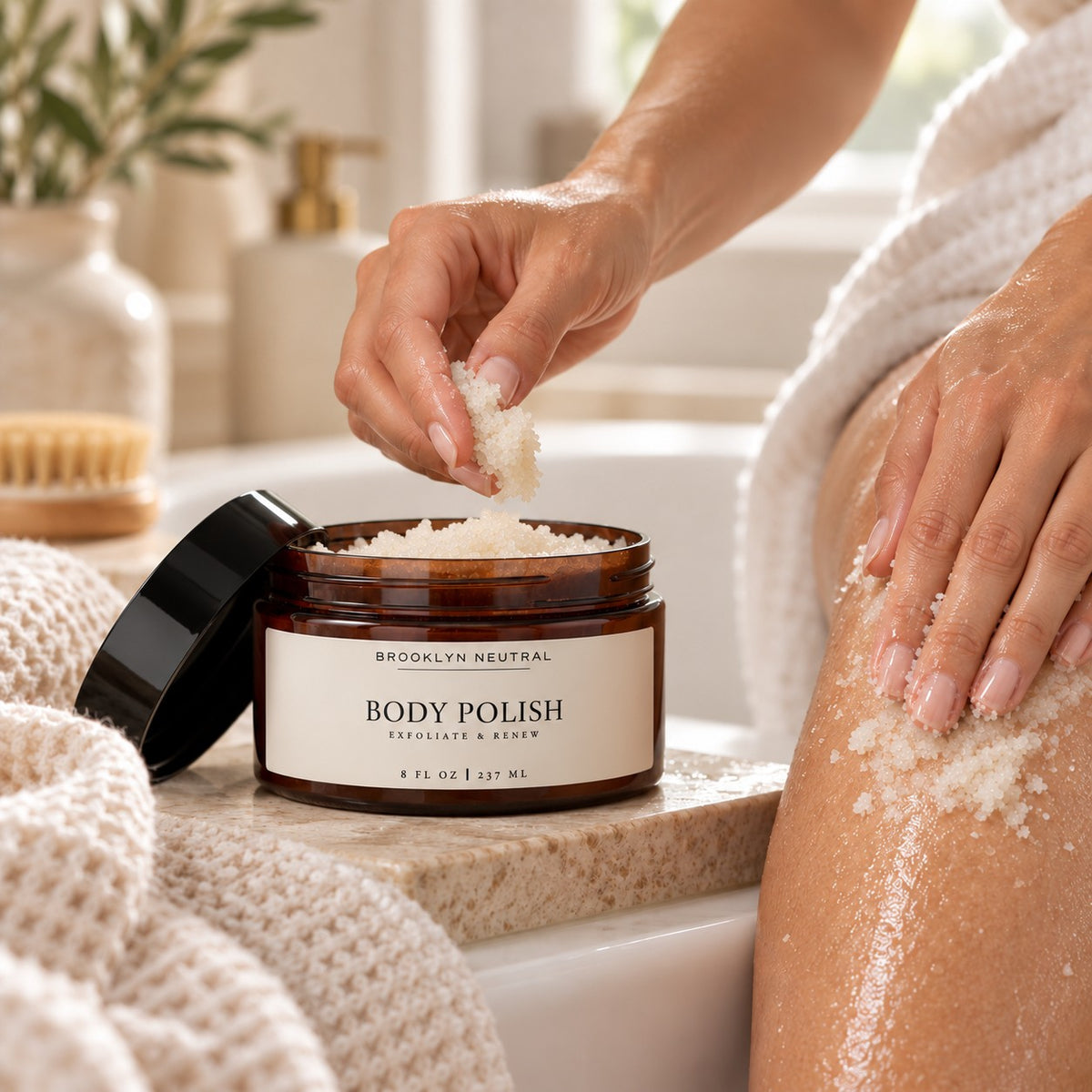 Lavender Body Polish | Clean Luxury Sugar Scrub 8 oz