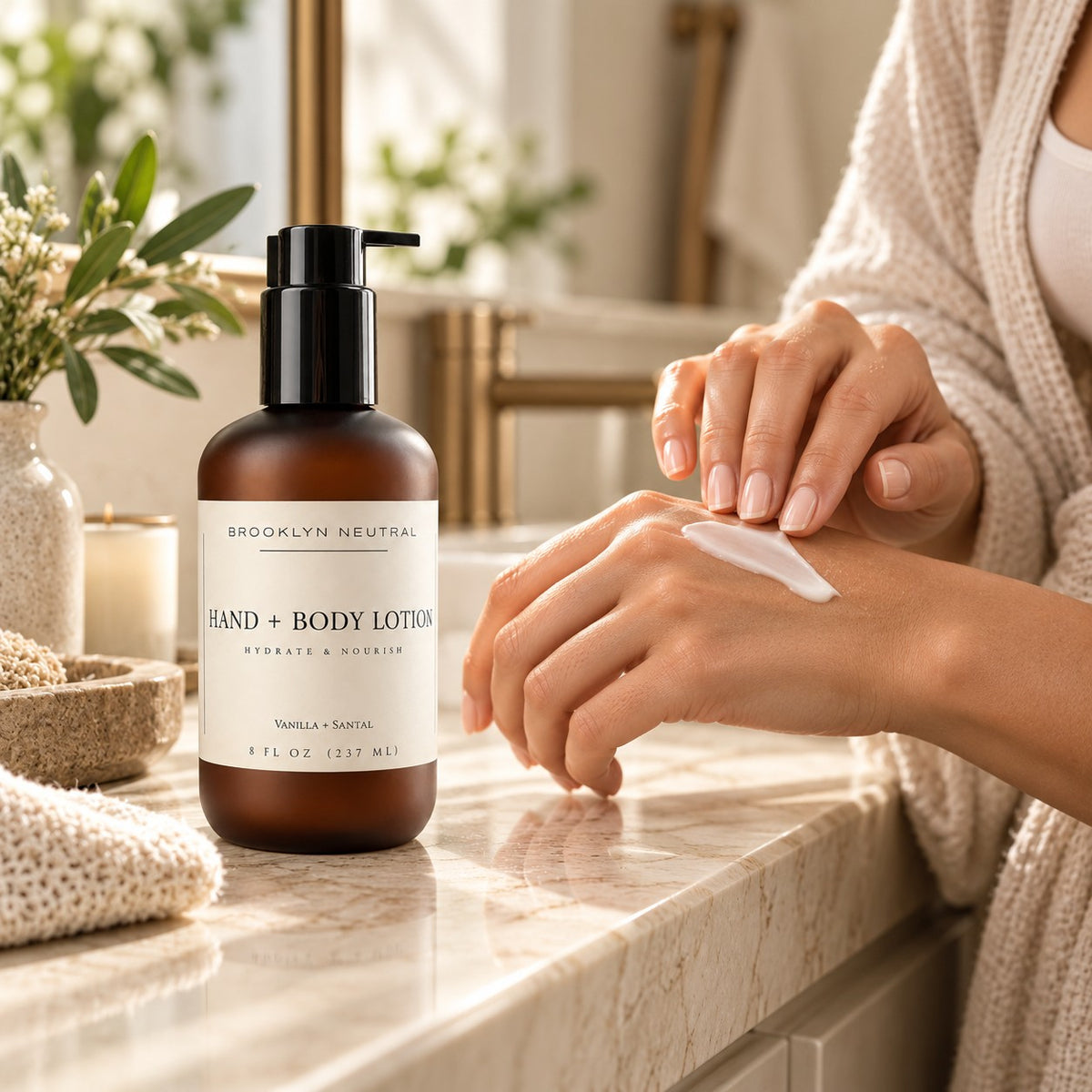 Vanilla Santal Hand + Body Lotion | Hydrating Moisturizer