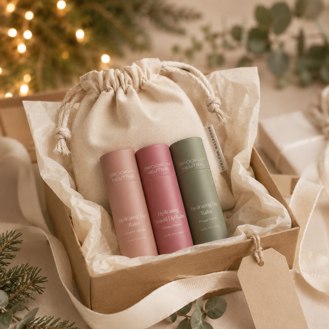 The Hydrating Lip Balm Trio Gift Set.