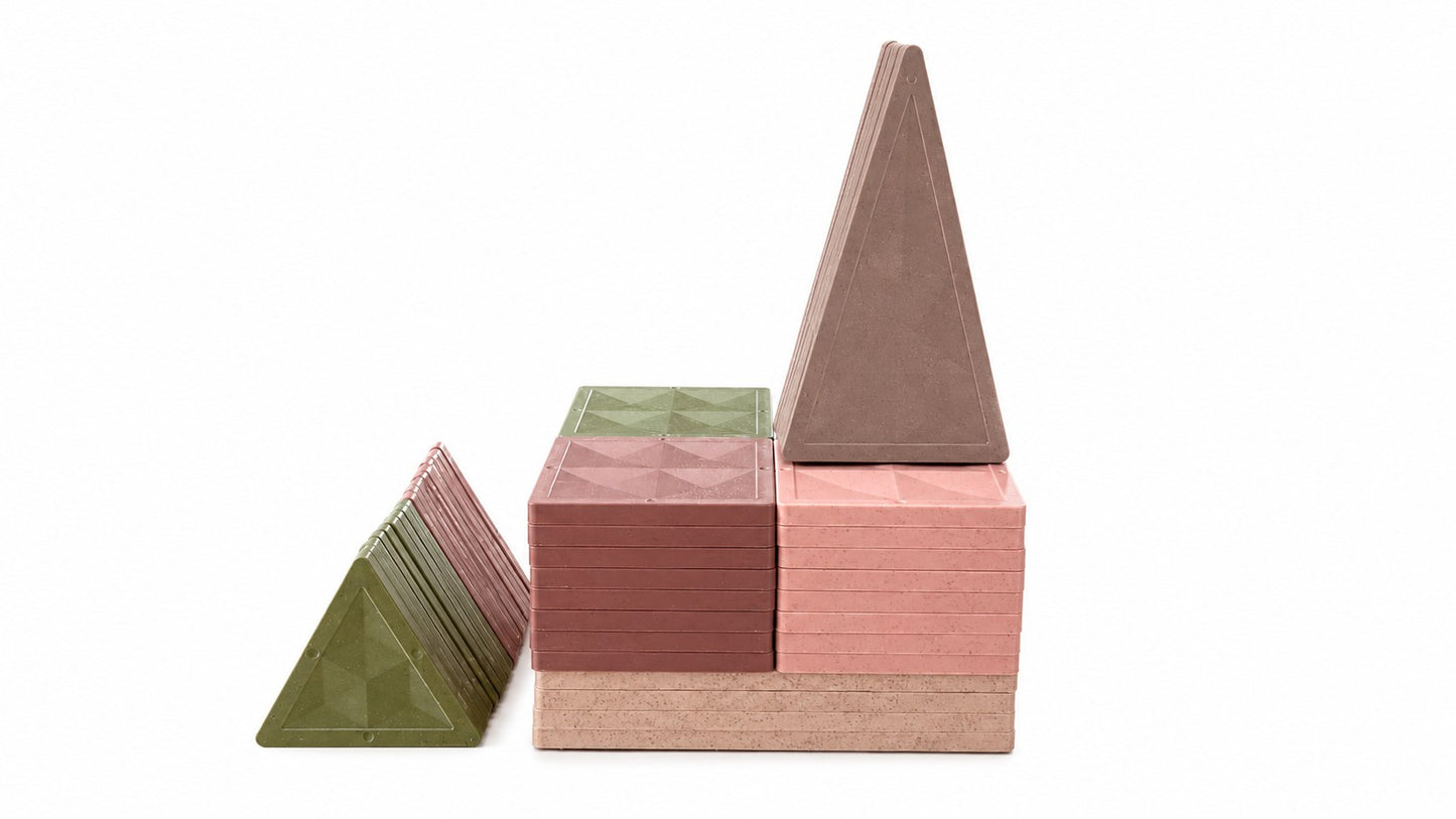 Rose Collection Wheat Straw Magnetic Tiles