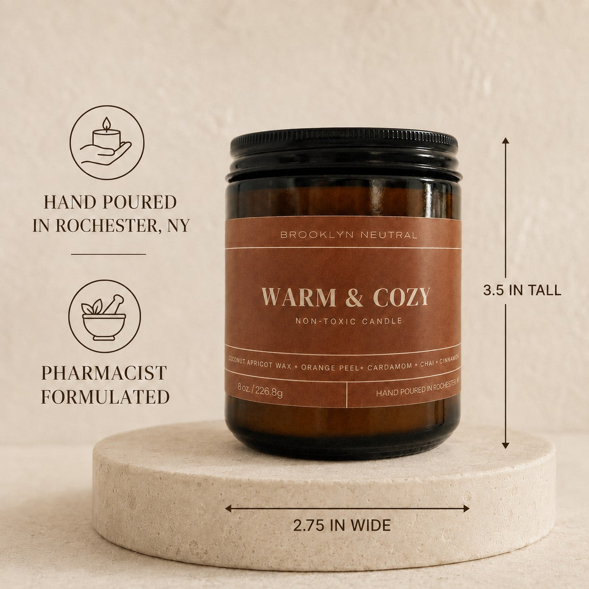 WARM & COZY Non Toxic Candle